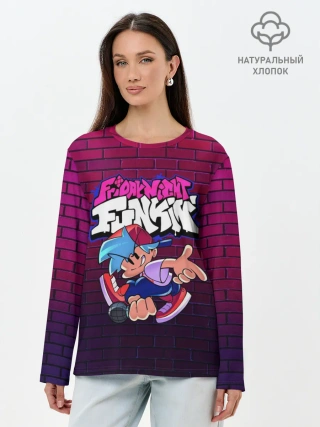 Лонгслив женский. Хлопок / Friday Night Funkin Бойфренд