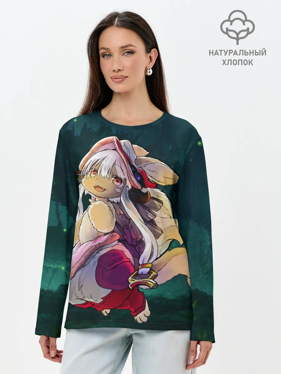 Лонгслив женский. Хлопок / Nanachi