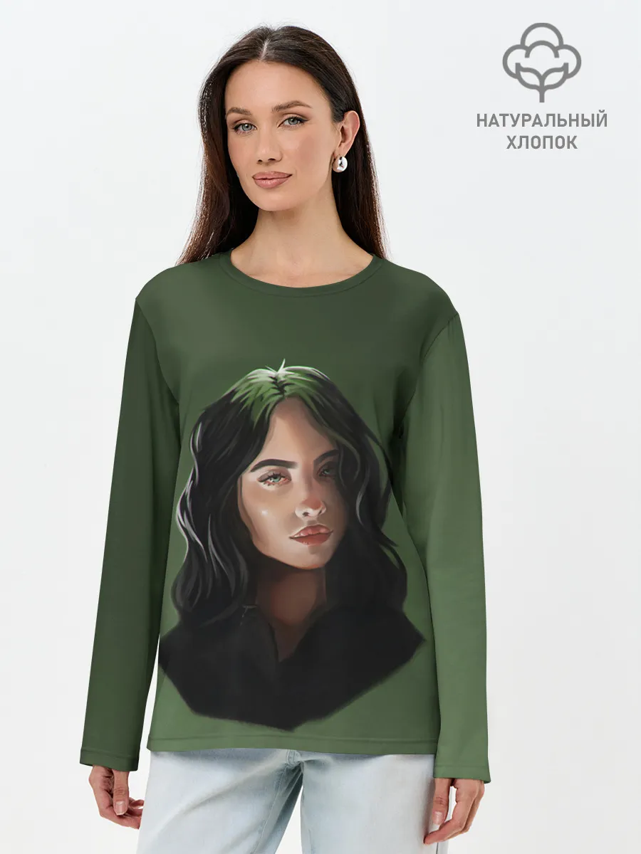 Лонгслив женский. Хлопок / BILLIE EILISH | БИЛЛИ АЙЛИШ