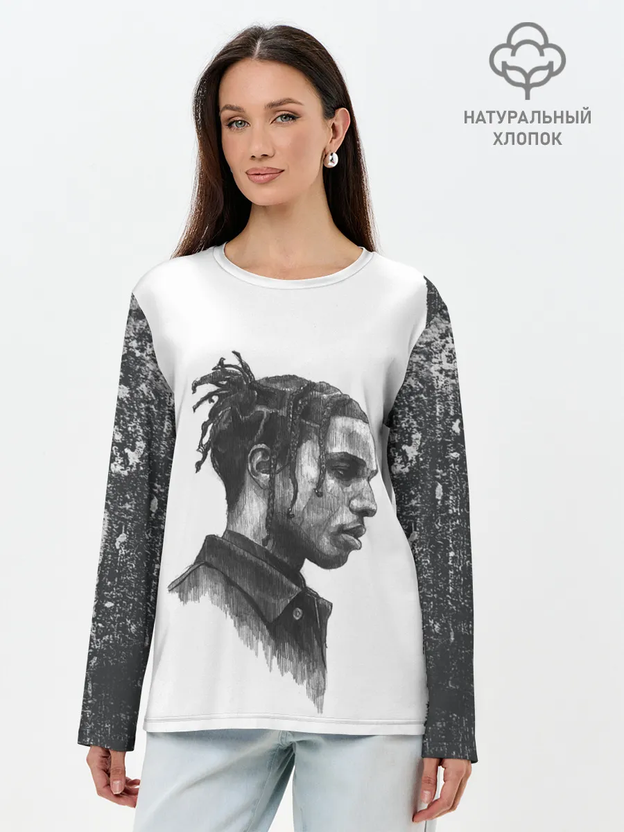 Лонгслив женский. Хлопок / ASAP ROCKY | АСАП