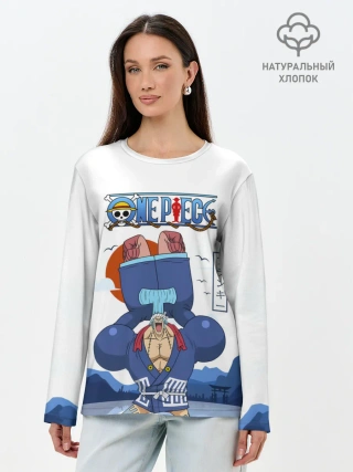 Лонгслив женский. Хлопок / Фрэнки One Piece. Большой куш