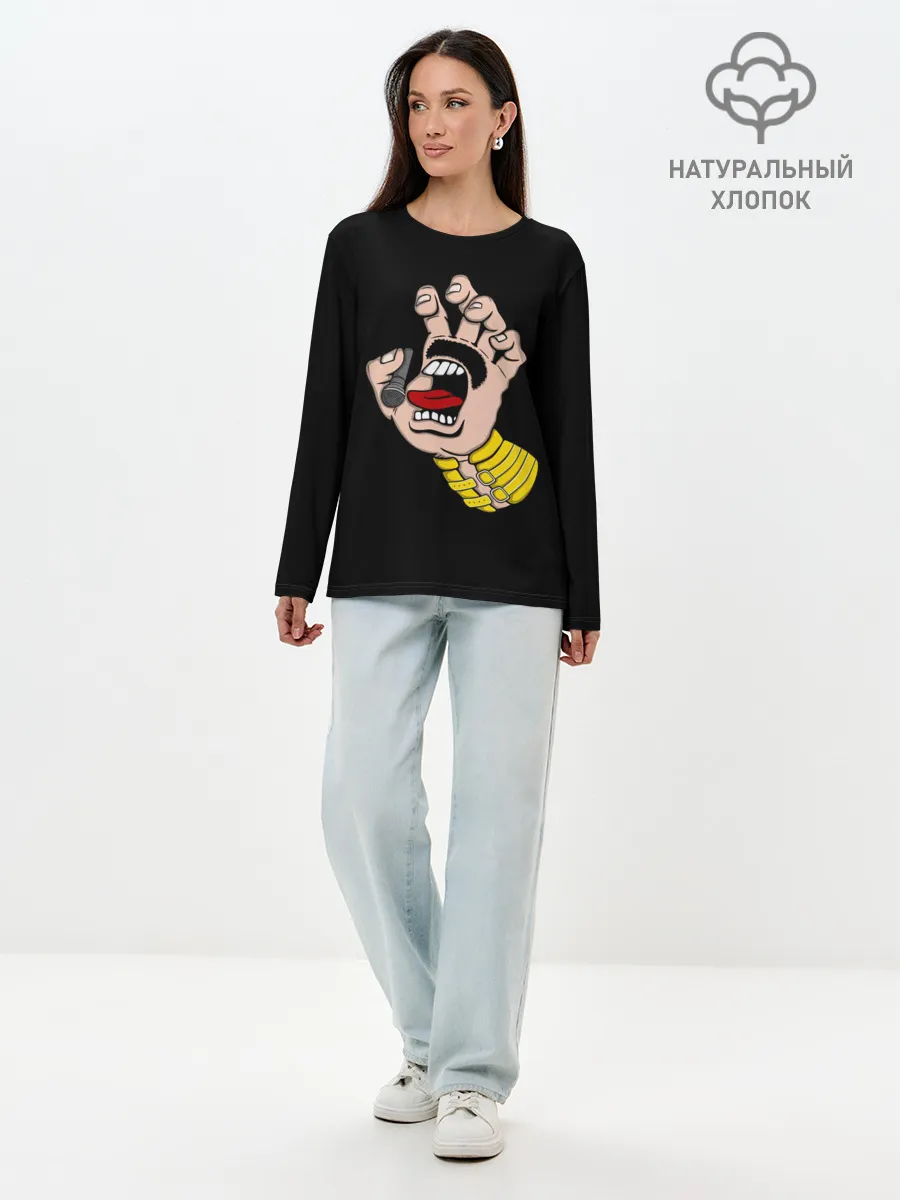 Лонгслив женский. Хлопок / Рука Меркьюри