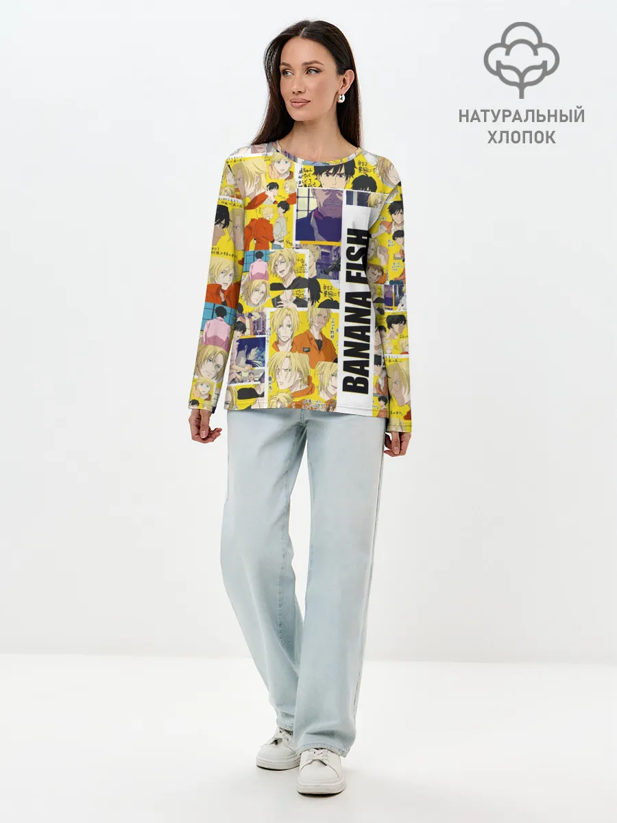 Лонгслив женский. Хлопок / Banana Fish