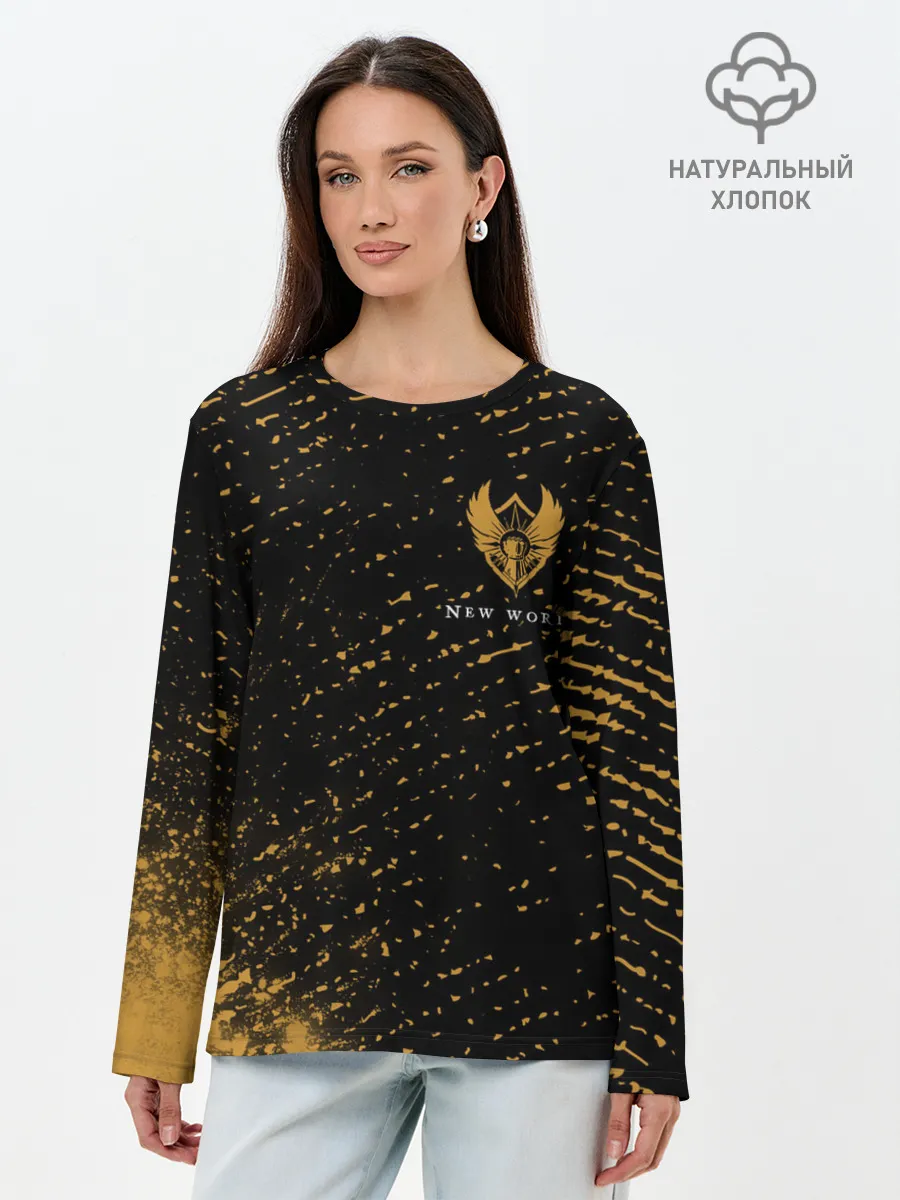 Лонгслив женский. Хлопок / New World - Мародеры - Взрыв