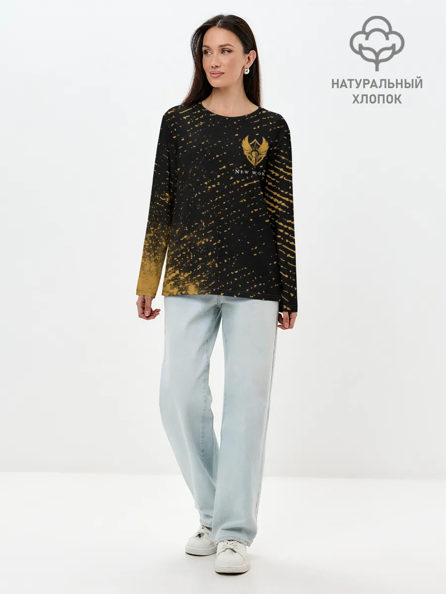 Лонгслив женский. Хлопок / New World - Мародеры - Взрыв