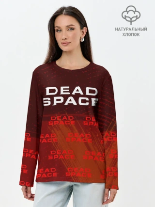 Лонгслив женский. Хлопок / Дэд Спейс - Краска