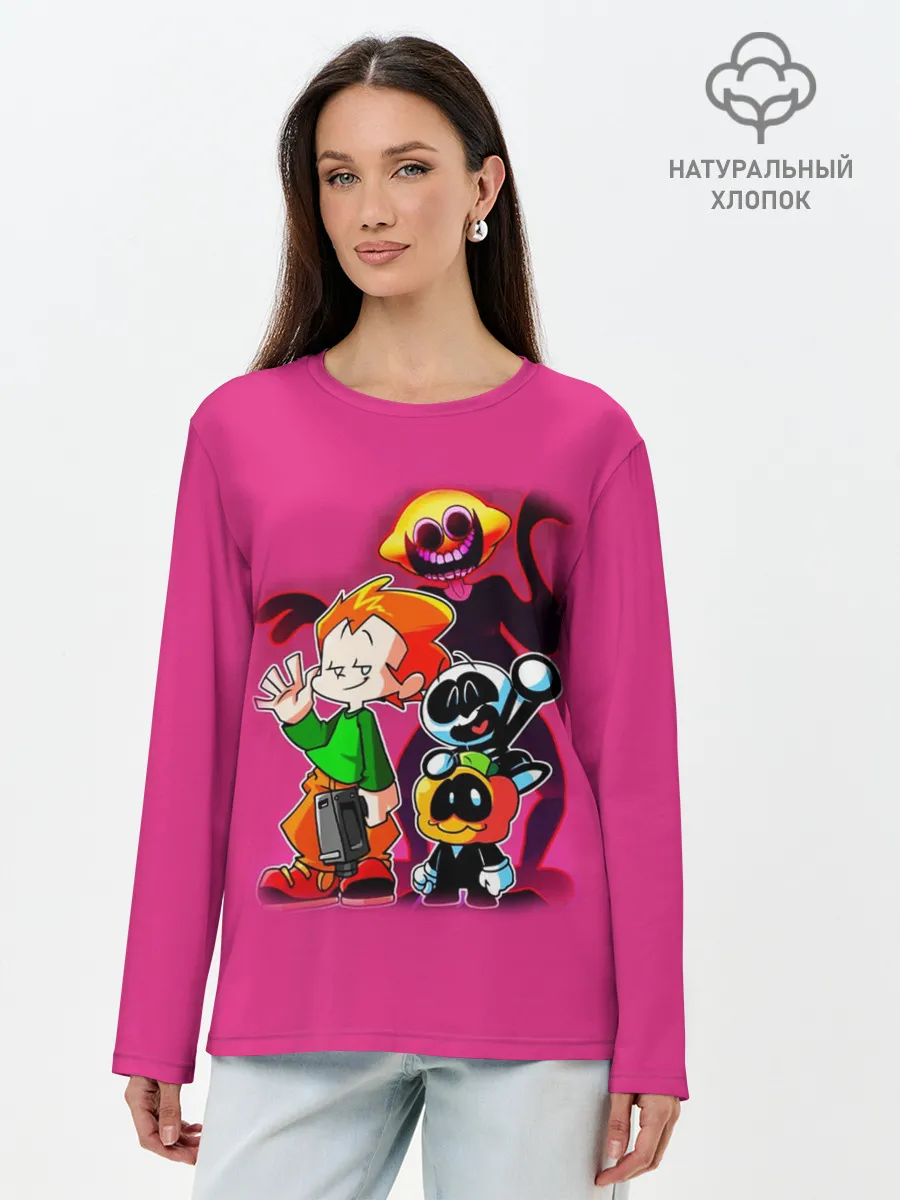 Лонгслив женский. Хлопок / Friday Night Funkin персы