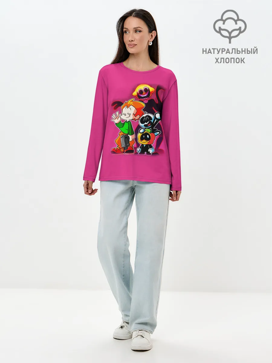 Лонгслив женский. Хлопок / Friday Night Funkin персы