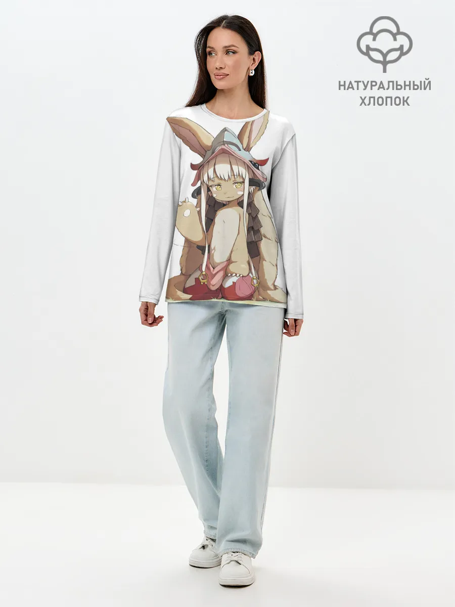 Лонгслив женский. Хлопок / Nanachi