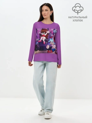 Лонгслив женский. Хлопок / Friday Night Funkin рисунок