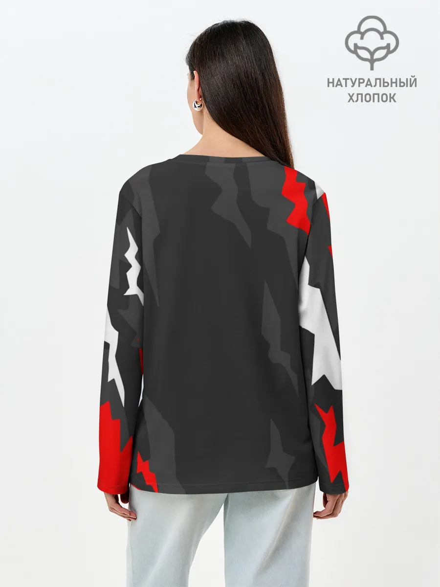 Лонгслив женский. Хлопок / BAJAJ PULSAR / БАДЖАДЖ ПУЛЬСАР