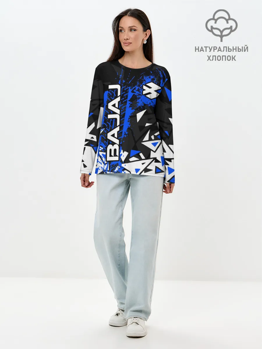Лонгслив женский. Хлопок / BAJAJ / БАДЖАДЖ / MOTOSPORT
