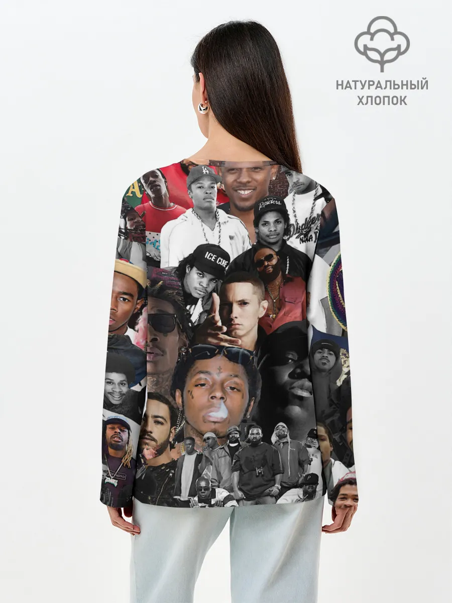 Лонгслив женский. Хлопок / Короли Рэпа | KING RAP