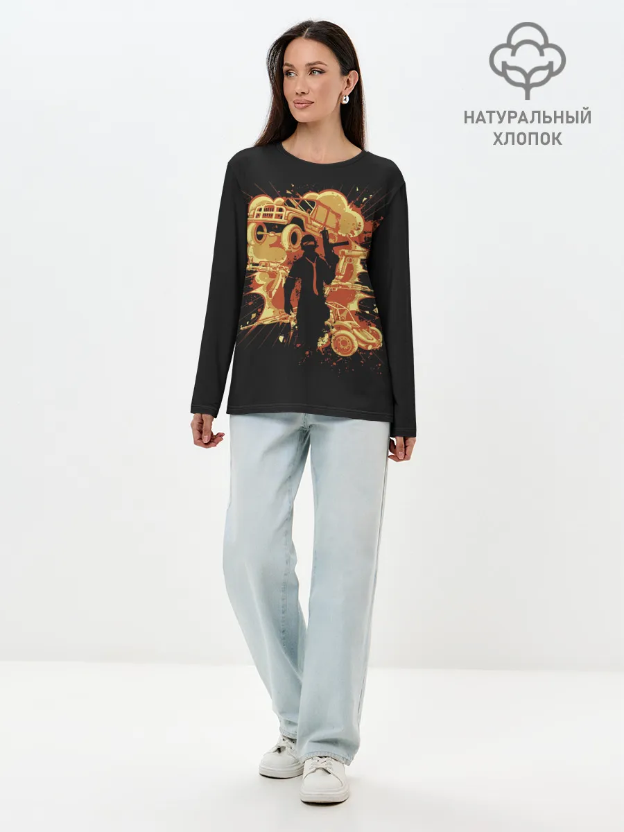 Лонгслив женский. Хлопок / Pubg Boy