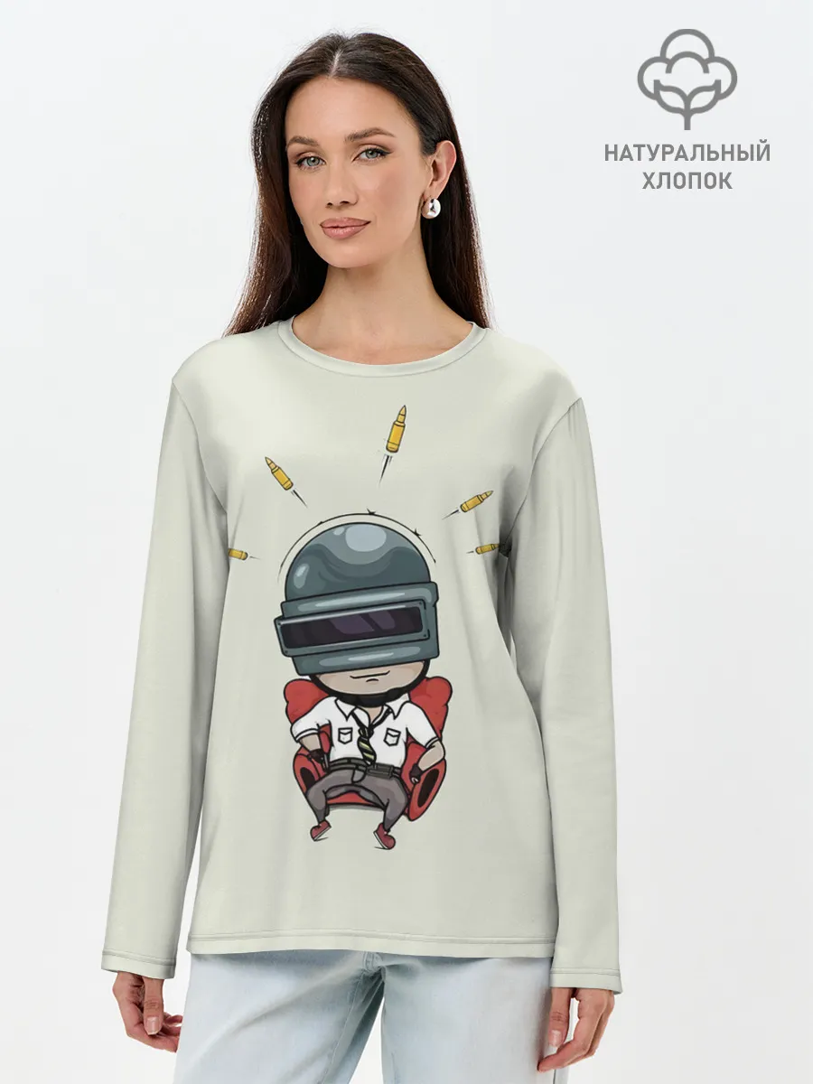 Лонгслив женский. Хлопок / Pubg Boss