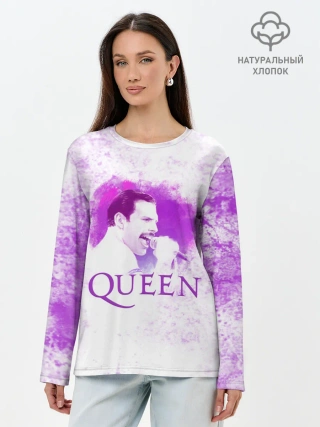 Лонгслив женский. Хлопок / Freddie Mercury | Queen