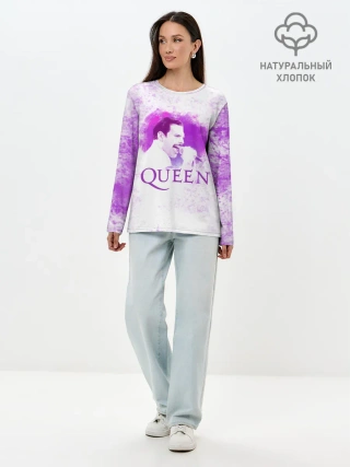 Лонгслив женский. Хлопок / Freddie Mercury | Queen
