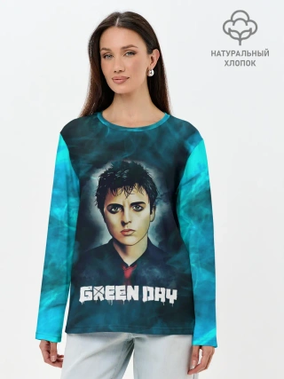 Лонгслив женский. Хлопок / Billie | GreenDay | ГринДай