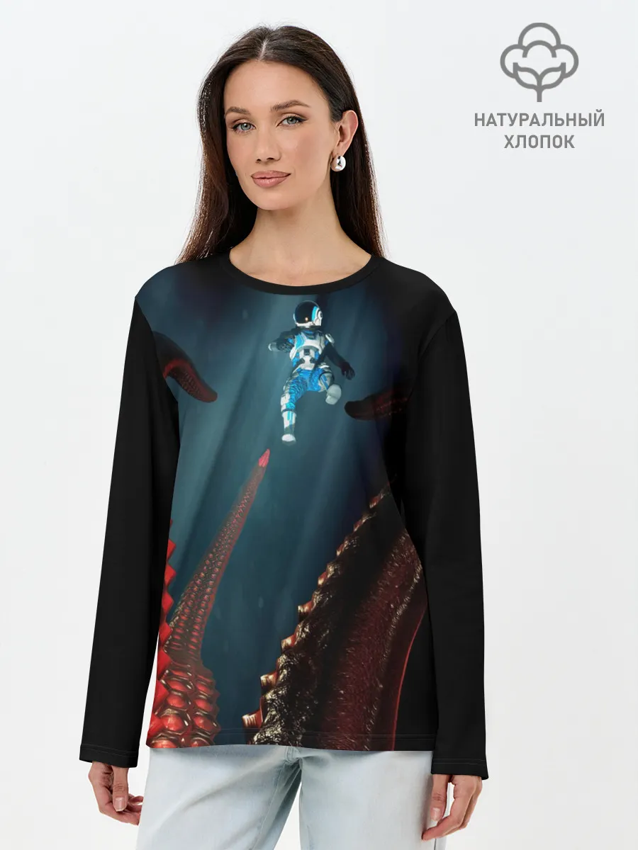Лонгслив женский. Хлопок / MOONS OF MADNESS