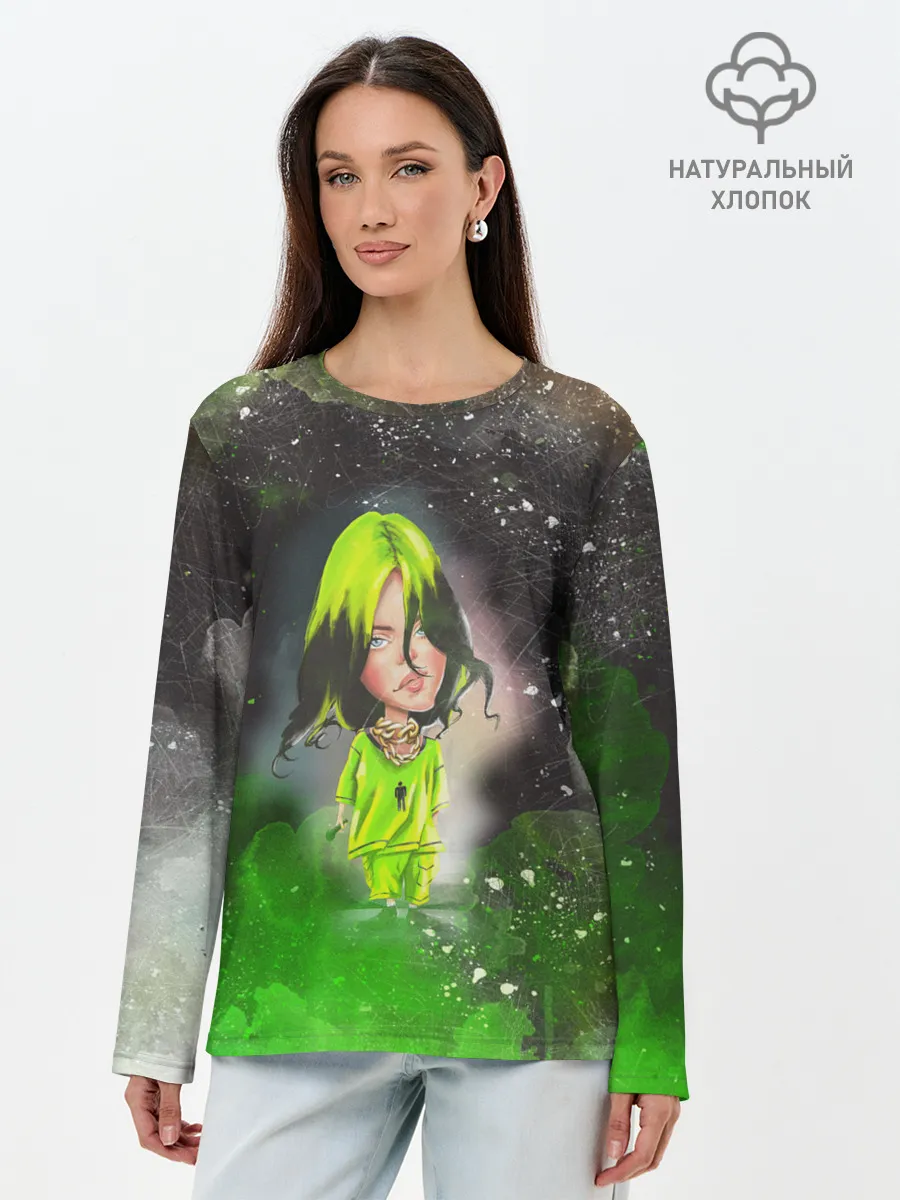 Лонгслив женский. Хлопок / BILLIE EILISH | БИЛЛИ АЙЛИШ