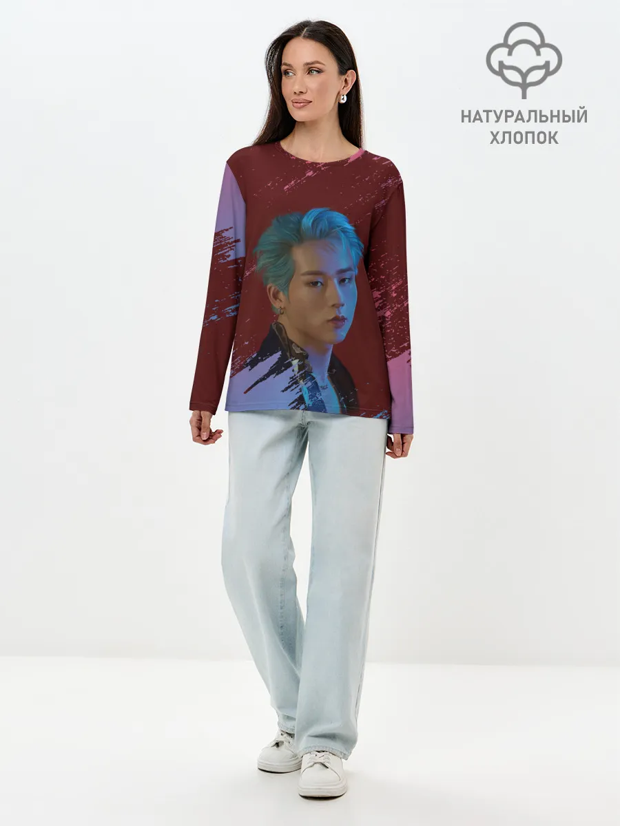 Лонгслив женский. Хлопок / MONSTA X | MX