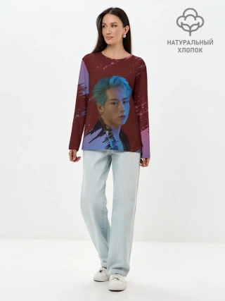 Лонгслив женский. Хлопок / MONSTA X | MX