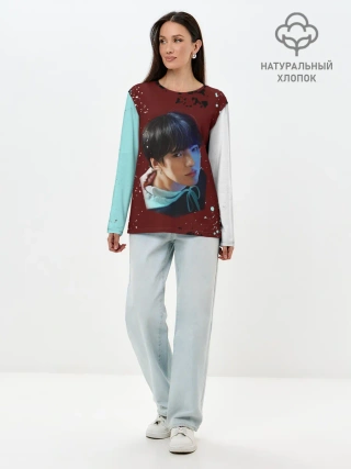 Лонгслив женский. Хлопок / MX | MONSTA X