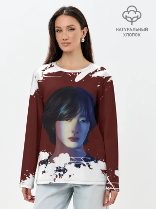 Лонгслив женский. Хлопок / MONSTA X | МОНСТА Х