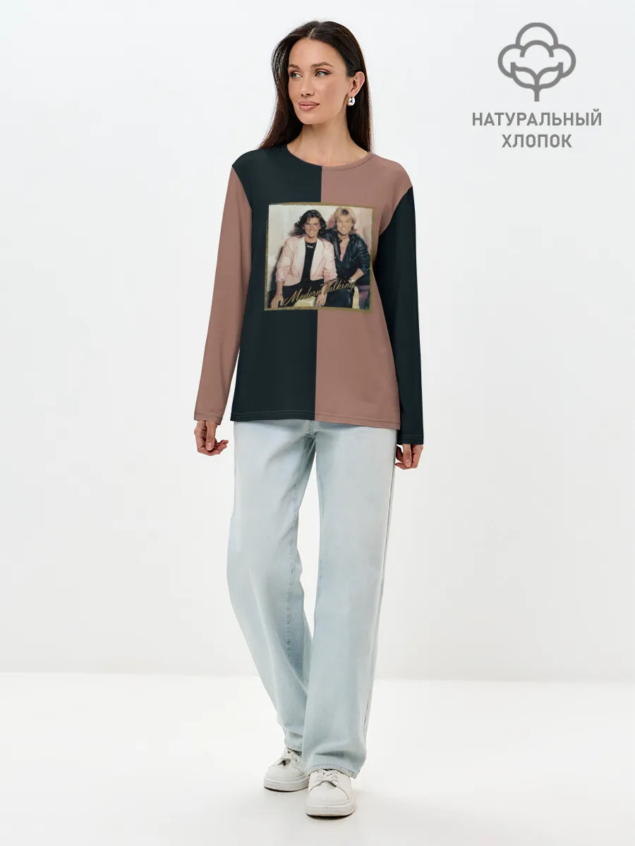 Лонгслив женский. Хлопок / Modern Talking. Хиты 80-х