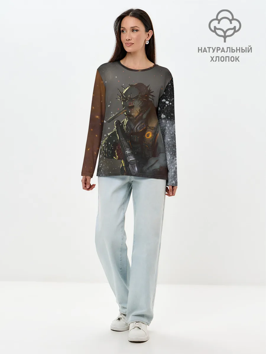 Лонгслив женский. Хлопок / CHRIS FEHN | SLIPKNOT | СЛИПКНОТ