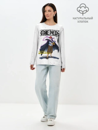 Лонгслив женский. Хлопок / Шанкс One Piece. Большой куш