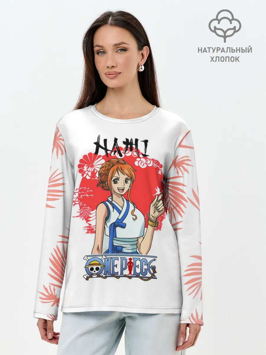 Лонгслив женский. Хлопок / Нами One Piece. Большой куш