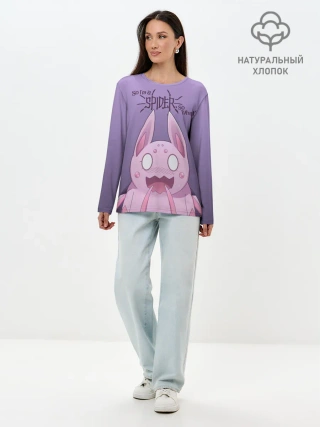 Лонгслив женский. Хлопок / аниме Да, я паук, и что?