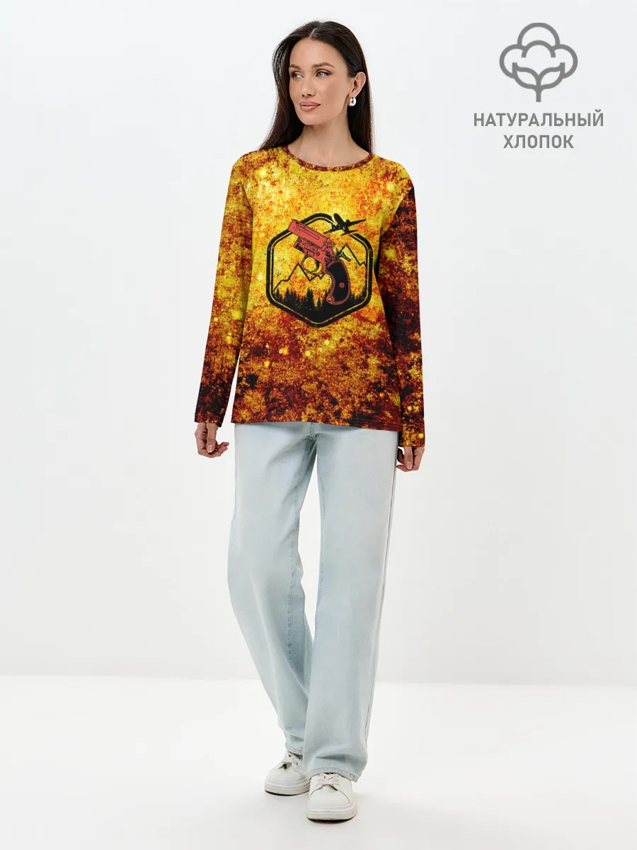 Лонгслив женский. Хлопок / АИР ДРОП | ПАБГ