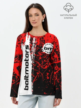 Лонгслив женский. Хлопок / BALTMOTORS / БАЛТМОТОРС