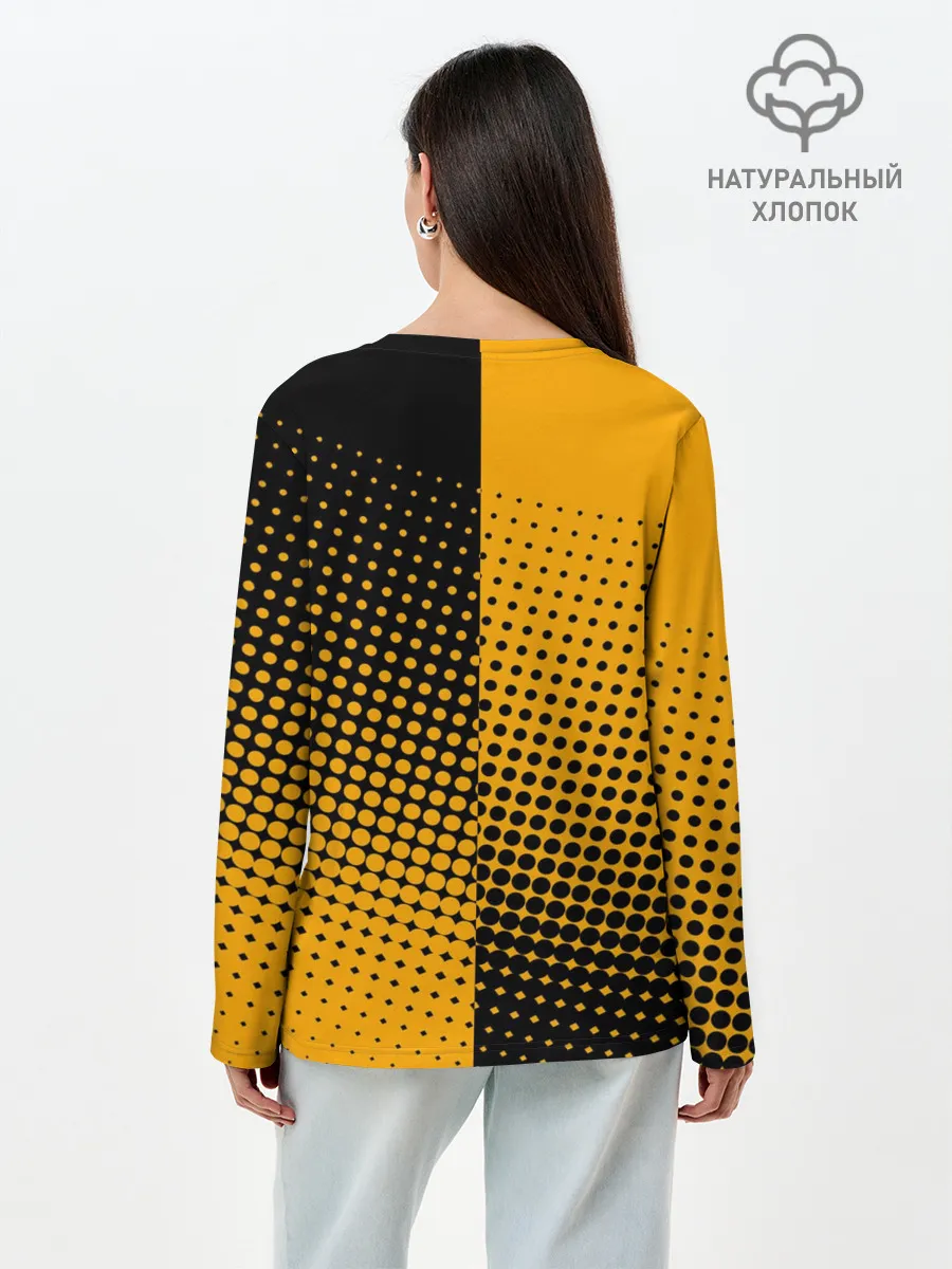 Лонгслив женский. Хлопок / BALTMOTORS / ГРАДИЕНТ