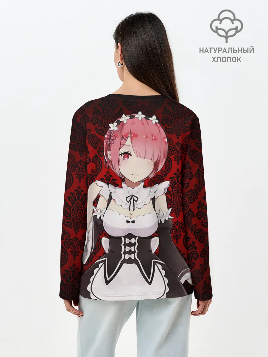 Лонгслив женский. Хлопок / Rem&Ram