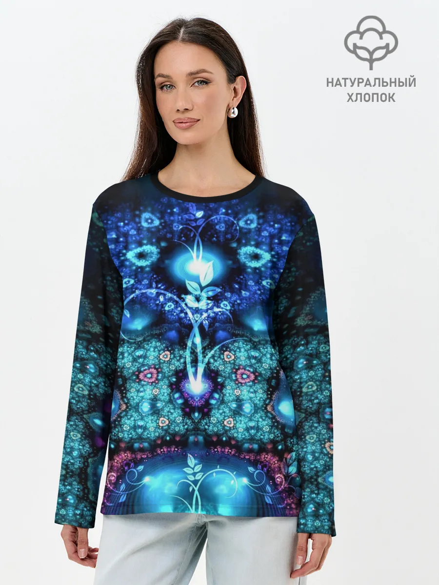 Лонгслив женский. Хлопок / Источник жизни