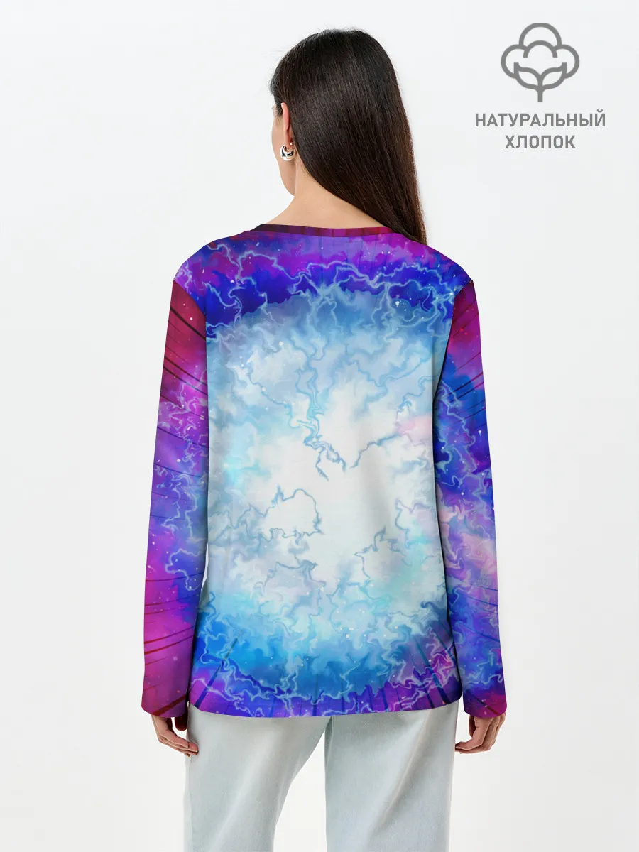 Лонгслив женский. Хлопок / ГОСПОЖА ГАЛАКТИКА | SPACE GIRL