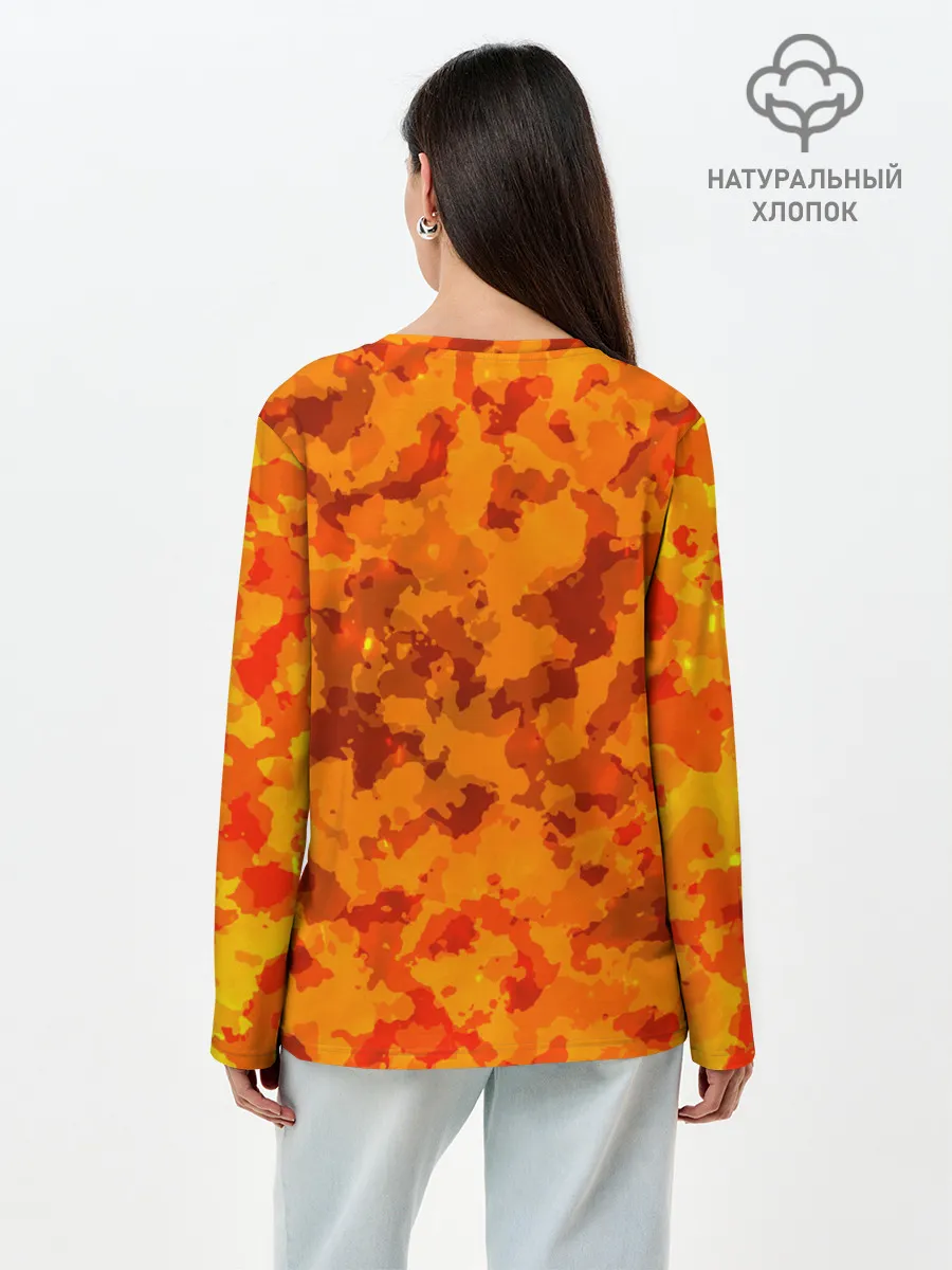 Лонгслив женский. Хлопок / CS GO FIRE | КС ГО