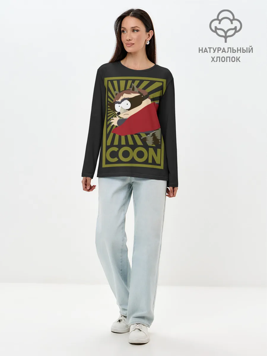 Лонгслив женский. Хлопок / COON