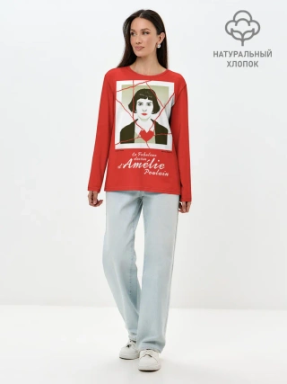 Лонгслив женский. Хлопок / Amelie