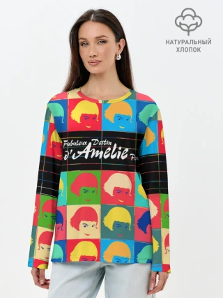 Лонгслив женский. Хлопок / Amelie