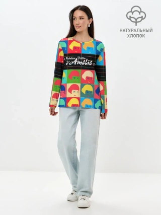 Лонгслив женский. Хлопок / Amelie