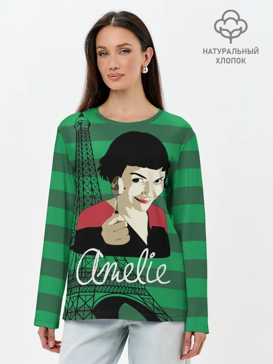 Лонгслив женский. Хлопок / Amelie
