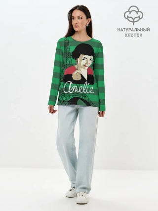 Лонгслив женский. Хлопок / Amelie