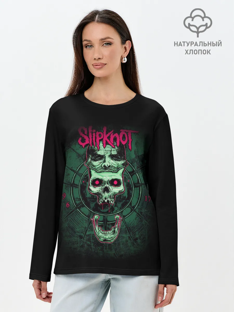 Лонгслив женский. Хлопок / SLIPKNOT