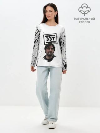 Лонгслив женский. Хлопок / Юрий Шевчук | ДДТ