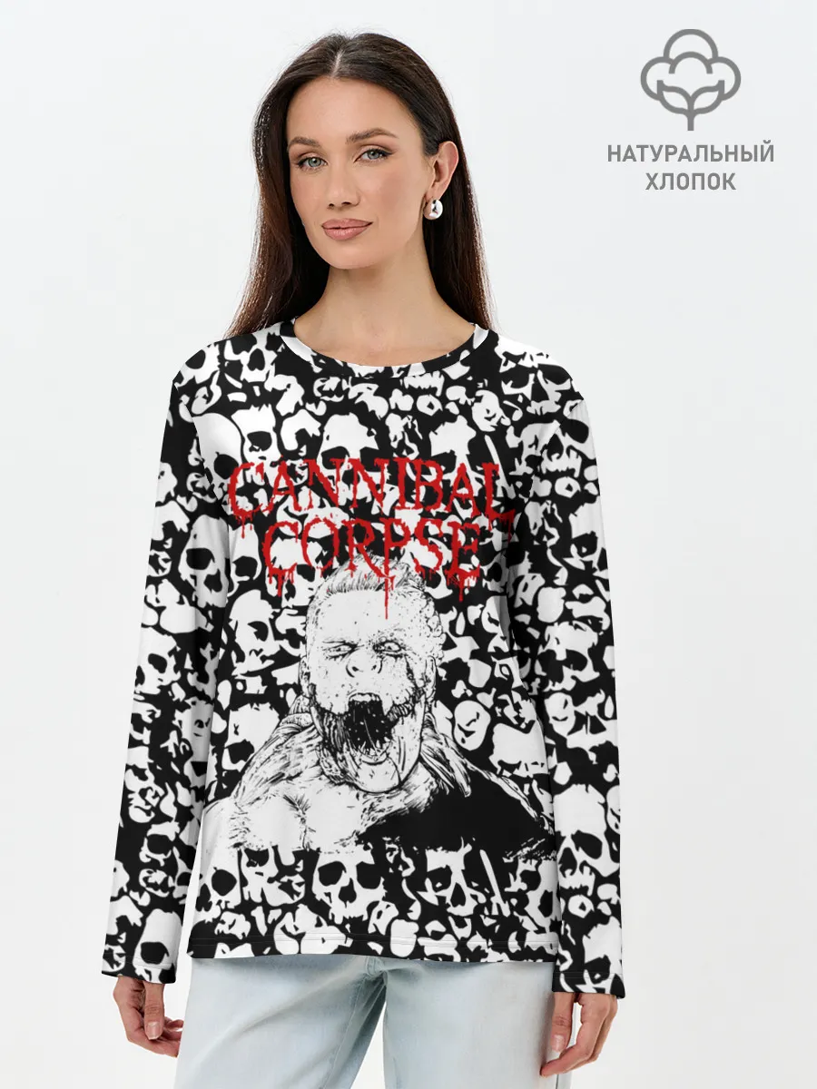 Лонгслив женский. Хлопок / Cannibal Corpse | Труп Каннибала