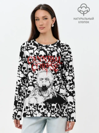 Лонгслив женский. Хлопок / Cannibal Corpse | Труп Каннибала